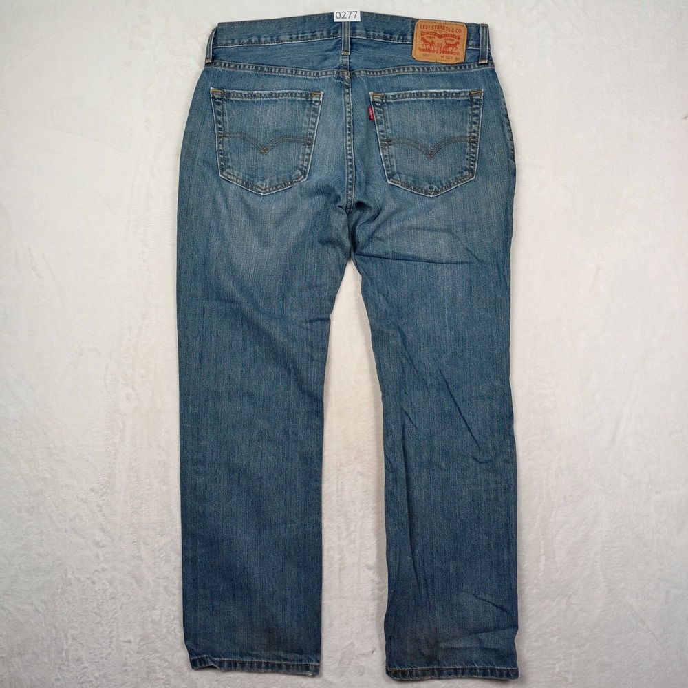 Levi Jeans Men 32x30 Blue Relaxed Straight Leg Denim Pants 90s Vintage Work Wear